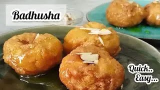 how to make badhusha || badusa recipe || diwali sweet recipe