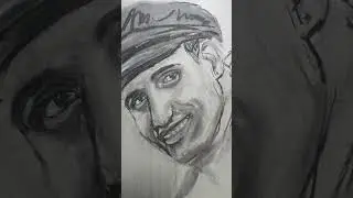 This Face Is Turkish Cinema Legend&hellip; 🎬✏️ | Charcoal Sketch. #shorts #kemalsunal #art