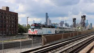 Metra Heritage Units #104 & #402 on Heritage Corridor + CTA Orange Line Trains