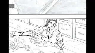 Digital Inking Practice. Original Pencil Art by Ronan Vieraart