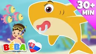 MALÝ ŽRALOK🦈 | BABY SHARK V SLOVENČINĚ | 🎶Ďalšie pesničky pre deti v slovenčine | BÉBA