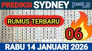 PREDIKSI SYDNEY POOLS RABU 14 JANUARI 2026 / TARIKAN PAITO SYDNEY / RUMUS KEPALA EKOR 
