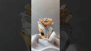 Floral ring #ring #ai #diamond #flowers #jewelry #jewellery #art #design #fantasy