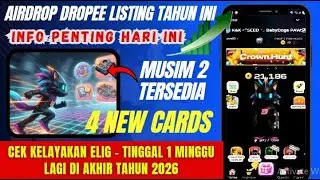 WAJIB TAU | PEMBAHARUAN FITUR MUSIM 2 AIRDROP DROPEE | Update Dropee Hari Ini