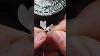 DIY lace flower from fabric #diy #handmade