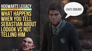Hogwarts Legacy Telling Sebastian About The Goblin Lodgok And Not Telling Him Outcomes