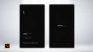 Modern Business Card Design in Adobe Illustrator CC 2022