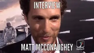 Matt McConaughey and Mackenzie Foy at the Interstellar World Premiere