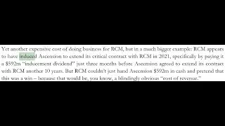 R1 RCM Paid Ascension $592M 