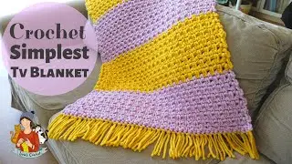 How To Crochet Simplest Tv Blanket