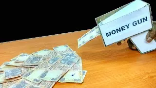 How to make Amazing MONEY GUN from cardboard || DIY Cardboard crafts Tutorial