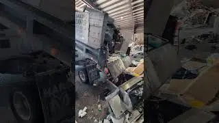 Friday Dump Day 🙌 #automobile #dumptruck #shorts #junkremoval #shortvideo #construction #asmr #fun