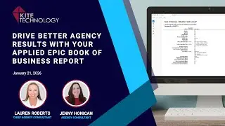 Drive Better Agency Results with Your Applied Epic Book of Business Report - Part 1