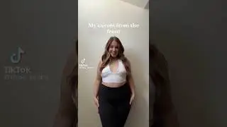 Bbw girl curves from the front vs from the side #short #tiktok #plussize