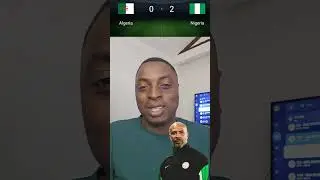 Super Eagles Soar High. What a performance. Everyone played exceptionally well. Thank you Eric
