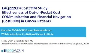 EAQ222CD/CostCOM Research Study to Reduce Financial Hardship for Patients with Cancer