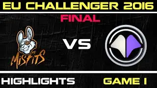 MIL vs MSF Game 1 Highlights EUCS Summer Grand final 2016   Millenium vs Mistfits   MSF vs MIL