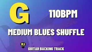 Medium Blues Backing Track in G | 100 BPM | B.B. King, SRV, Hendrix Style