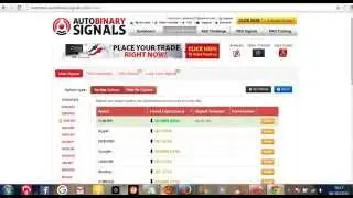TESTE 01 - ABS TRADING SIGNALS - AUTO BINARY SIGNALS SOFTWARE - 06/10/15