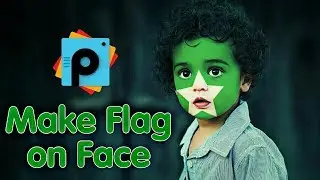 how to paint national flag onto a face | Picsart Editing Tutorial | Real Effects & Hd