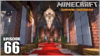 Mendekorasi Interior Pintu Gerbang Istana - Minecraft Survival Indonesia (Ep.66)