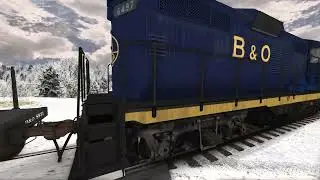 Baltimore & Ohio 6497 Work Train near Kingwood & Snider