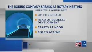 The Boring Company speaks Monday at rotary meeting in Nashville