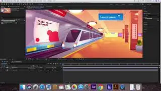 How to create Train   Subway Animation in After Effects tutorial   Motion Graphics