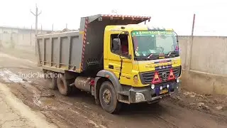 AMAZING MUD ROAD TIPPER TRUCK DRIVING | Truck Videos | Lorry Videos | Truck Junction