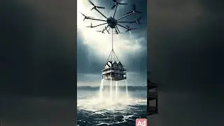 A big drone rescued the house from the water.#DroneRescue#HouseRescue#FloodRescue#DroneFootage