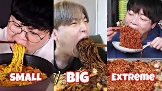 SMALL BITES VS BIG BITES VS EXTREME BITES!🙀😱🤯