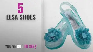 Top 10 Elsa Shoes [2018]: Disney's Frozen Elsa Shoes Girls Costume, One Size Child