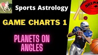 Sports Astrology Prediction - Game Charts 1 - Planets on Angles