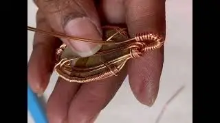 Wire Wrapping a Picture Jasper Gemstone Cabochon