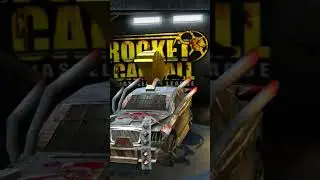 rocket car ball is going to a rocket and hit it