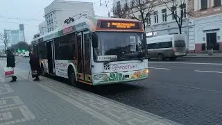 Поездка на троллейбусе БКМ 32102 б.н 125 по 2 маршруту