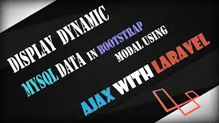 Отображение динамических данных MySQL в модальном окне Bootstrap с помощью AJAX и Laravel