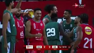 مباراة الأهلي والإتحاد السكندري بنهائي كأس السوبر المصري لكرة السلة