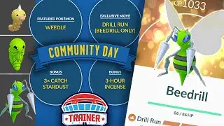 BEST BONUS! TOP 5 TIPS to MAX *SHINY WEEDLE* COMM DAY + 3x CATCH STARDUST & DRILL RUN | POK&Eacute;MON GO