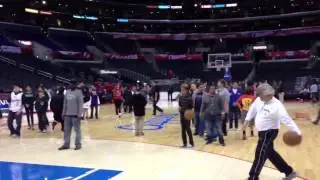Noah Harmon  making shot on the clippers court
