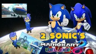 2 SONIC'S PLAY MARIO KART!! Mario Kart 8 Deluxe Gameplay!! (ft @EnergySonicZ777) 