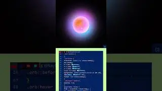 🔵Interactive Glowing Orb Animation  | Smooth Hover Effect | HTML & CSS Neon UI Design💻 