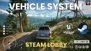 VEHICLE SYSTEM & STEAM LOBBY! ZSK v2.8.0 | UNREAL ENGINE 5 Starter Kit