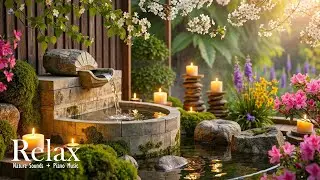 Healing Piano with Flowing Water Sounds 🌿 Relieves Anxiety and Depression, Deep Healing