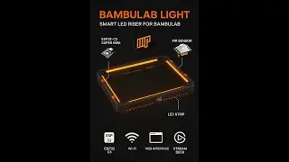 Mp3D bambulab Riser with PIR sensor to control light - End