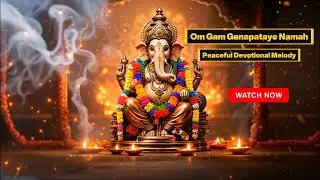 Om Gam Ganapataye Namah | Sanskrit Ganesha Chant | Peaceful Devotional Melody