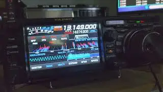 KLN Riverheard radio Rhode Island USA 13149 kHz USB Shortwave on Yaesu FTdx10