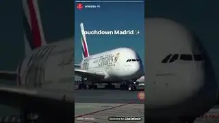 Airbus a380 Real Madrid Dubai | Emirates Airline | Dubai to Madrid Bound