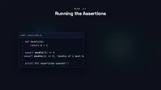 The assert Statement - Python for Beginners