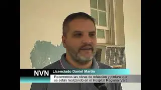 Obras de refacciones y pintura en el Hospital de Vera